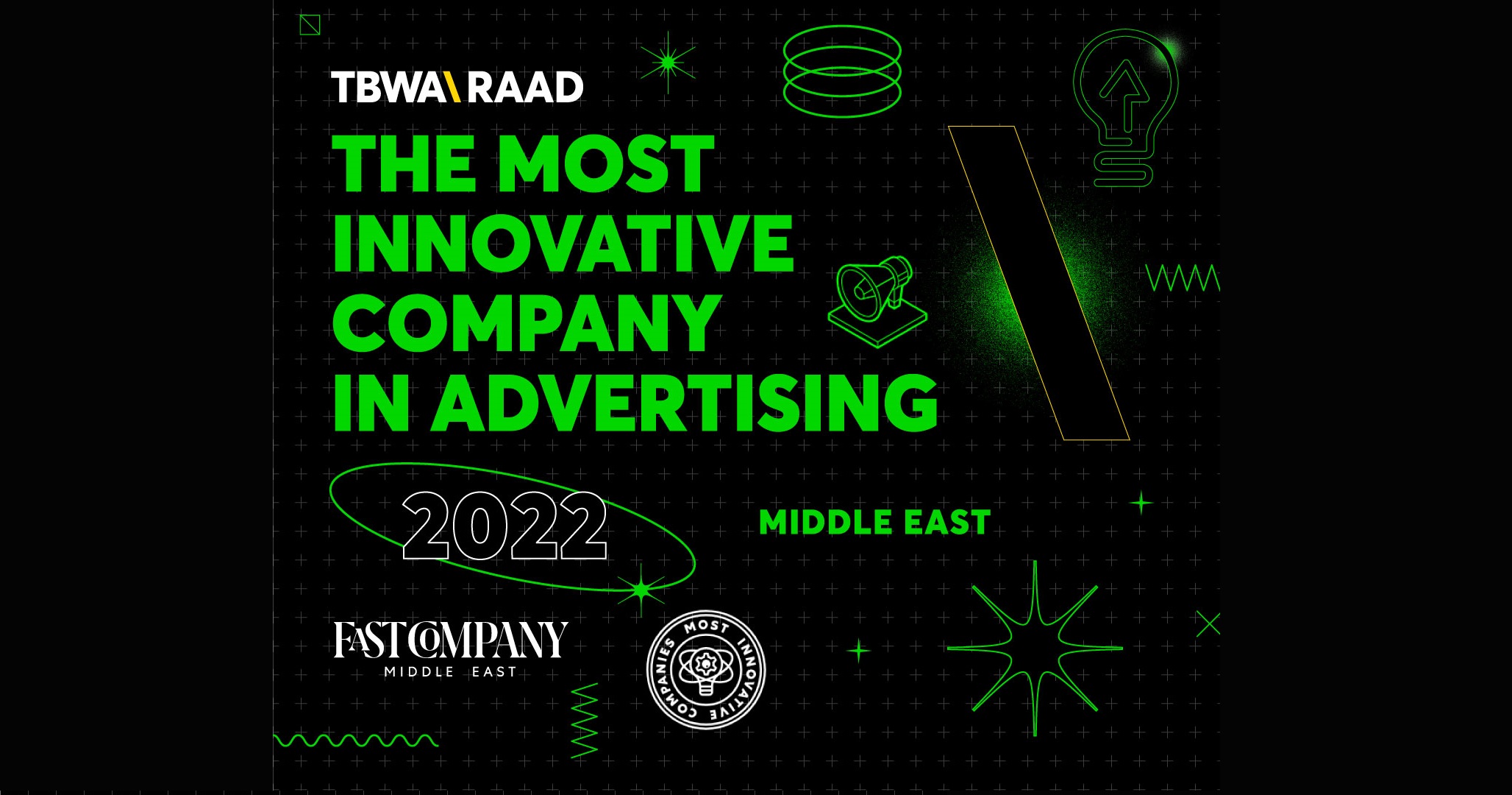 TBWA\Raad Named The Most Innovative Company in Advertising of 2022 by Fast Company Middle East