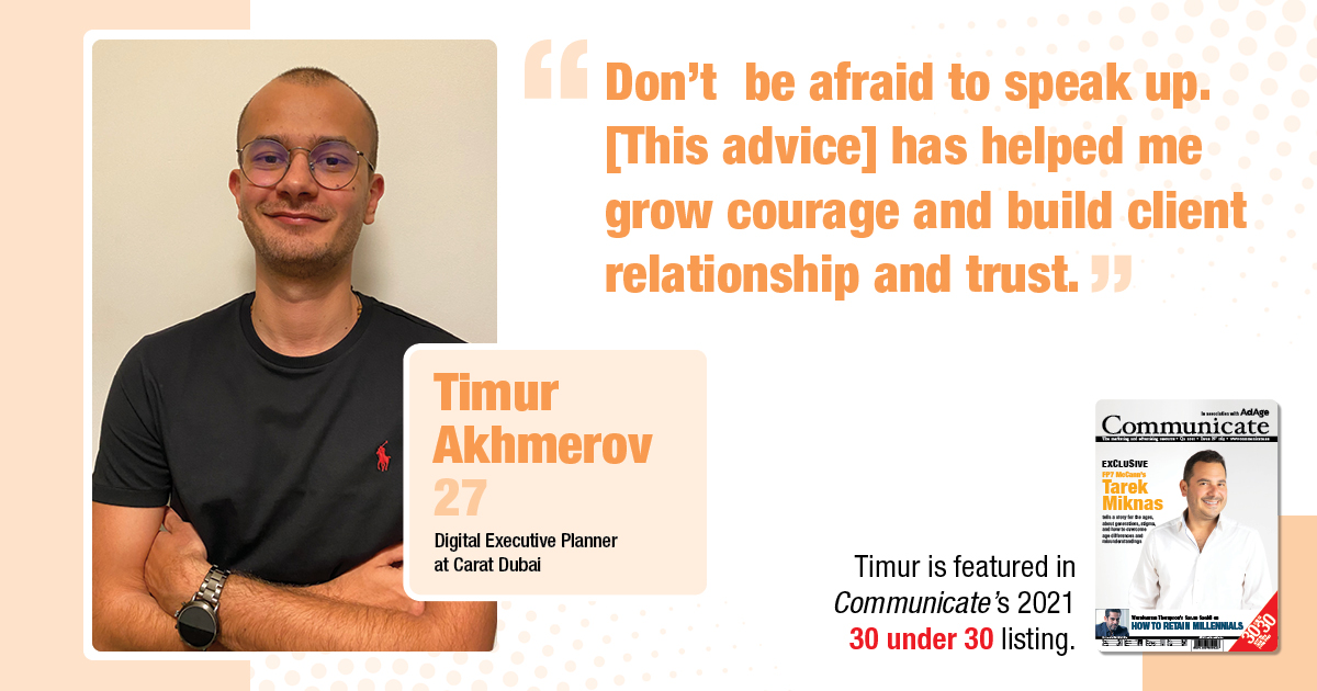 Meet 30 Under 30 Nominee -  Timur Akhmerov