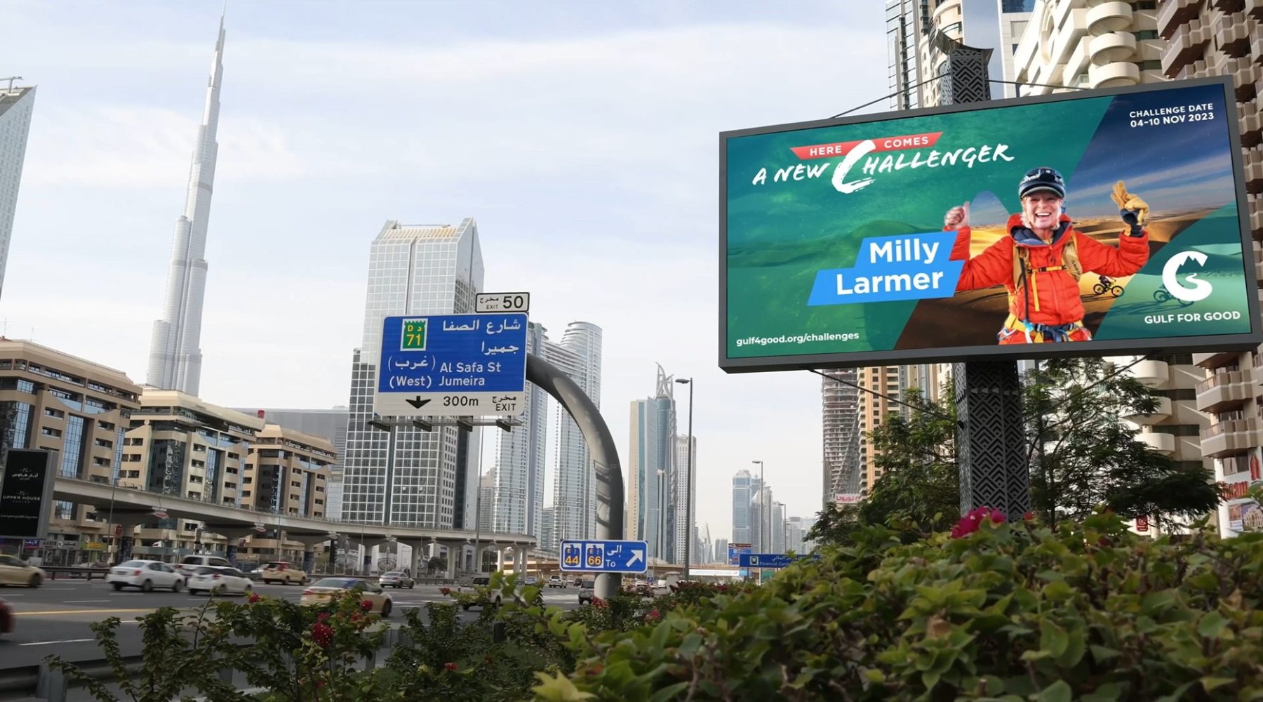 Gulf for Good Unveils ‘Champions of Change’ on Sheikh Zayed Road billboards