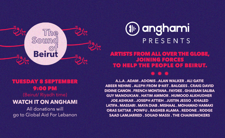 “The Sound of Beirut” Fundraiser on Anghami