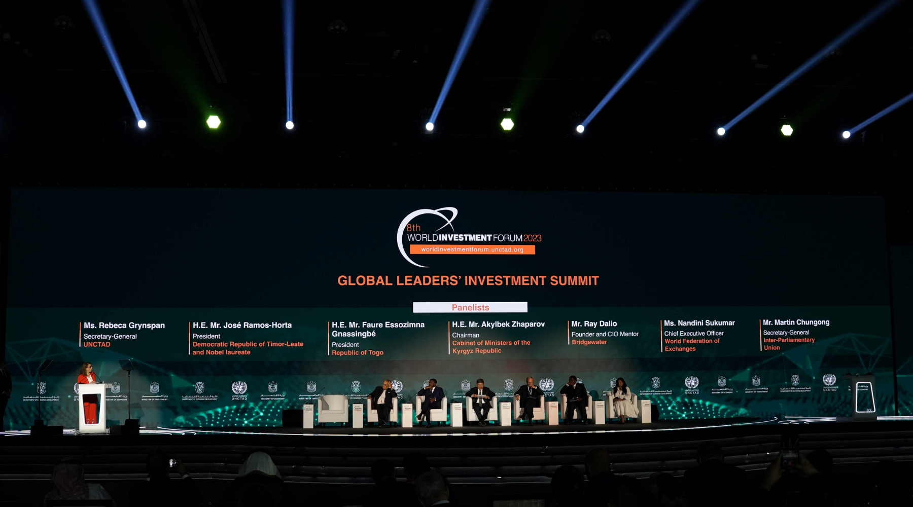 8th Edition of World Investment Forum 2023 Commences in Abu Dhabi
