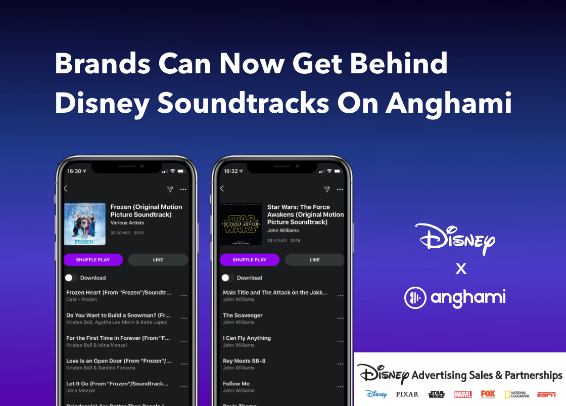 Brands Can Now Get Behind Disney Soundtracks On Anghami