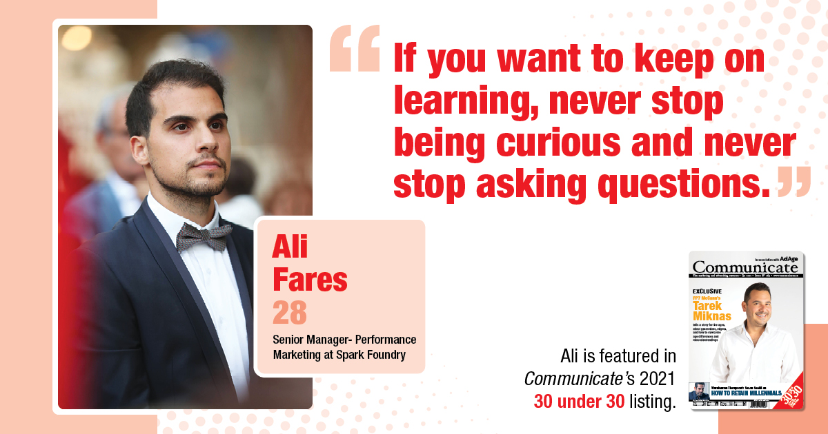 Meet 30 Under 30 Nominee - Ali Fares