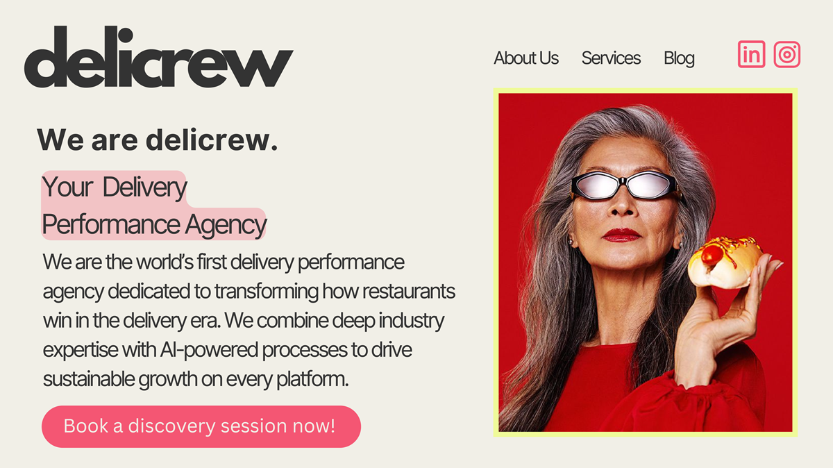 DELICREW DISRUPTS DELIVERY SPACE WITH WORLD’S FIRST PERFORMANCE AGENCY FOR RESTAURANTS