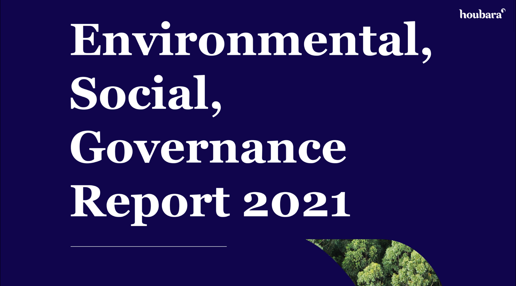 Houbara Launches Inaugural ESG Report