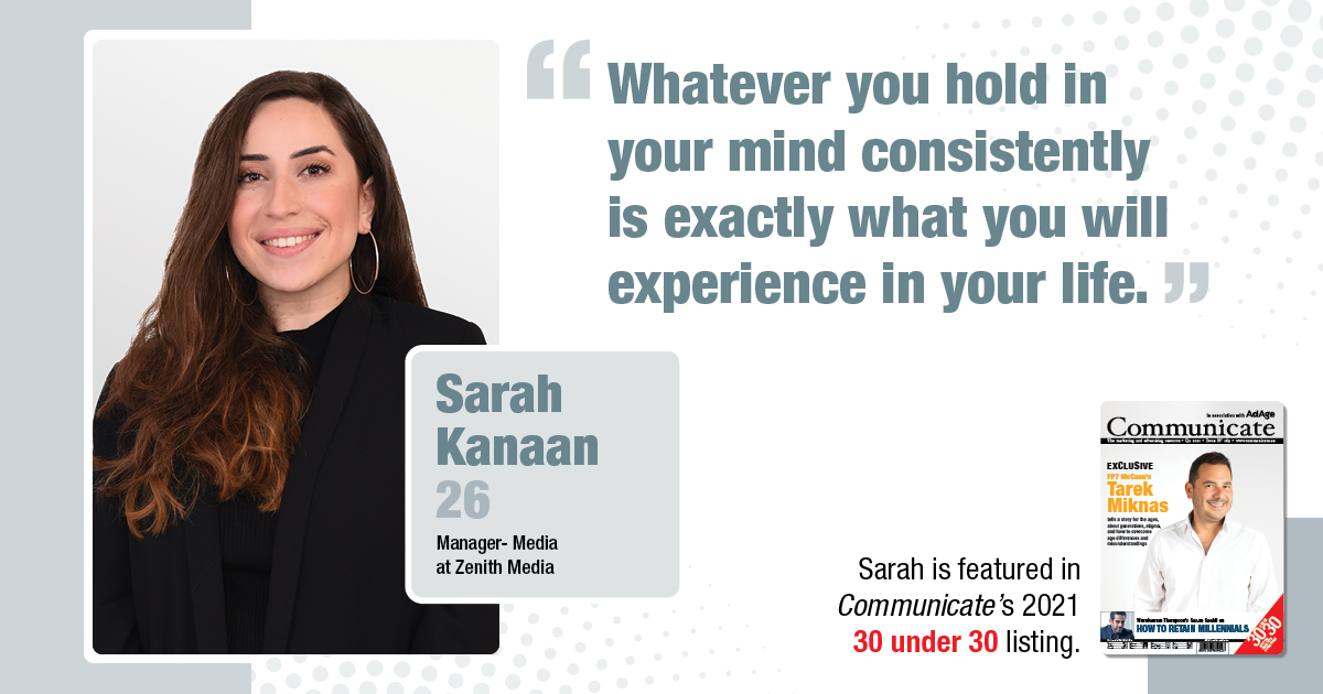 Meet 30 Under 30 Nominee -  Sarah Kanaan