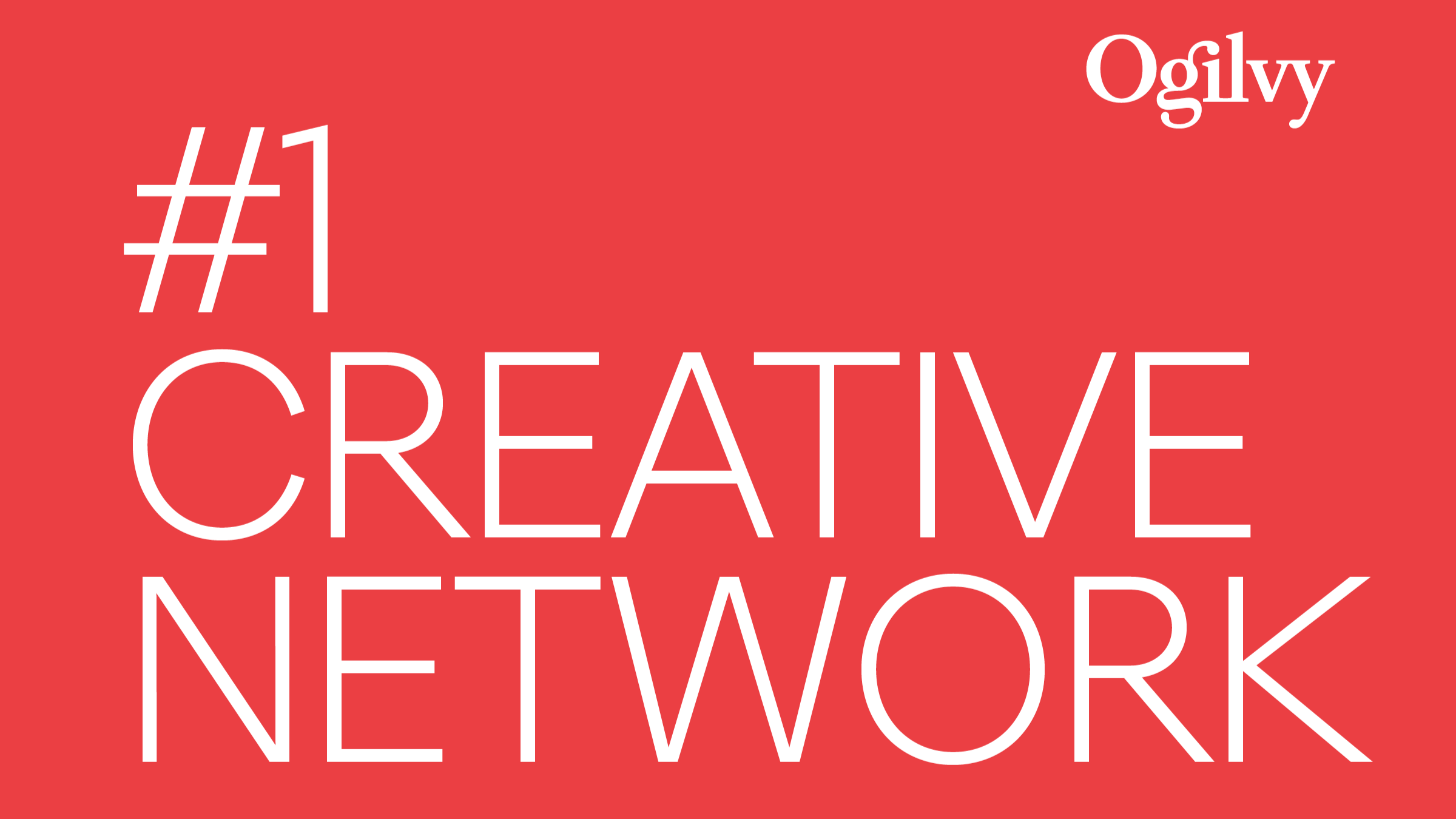 OGILVY: WORLD'S MOST CREATIVE AGENCY ACCORDING TO WARC FOR 5TH CONSECUTIVE YEAR