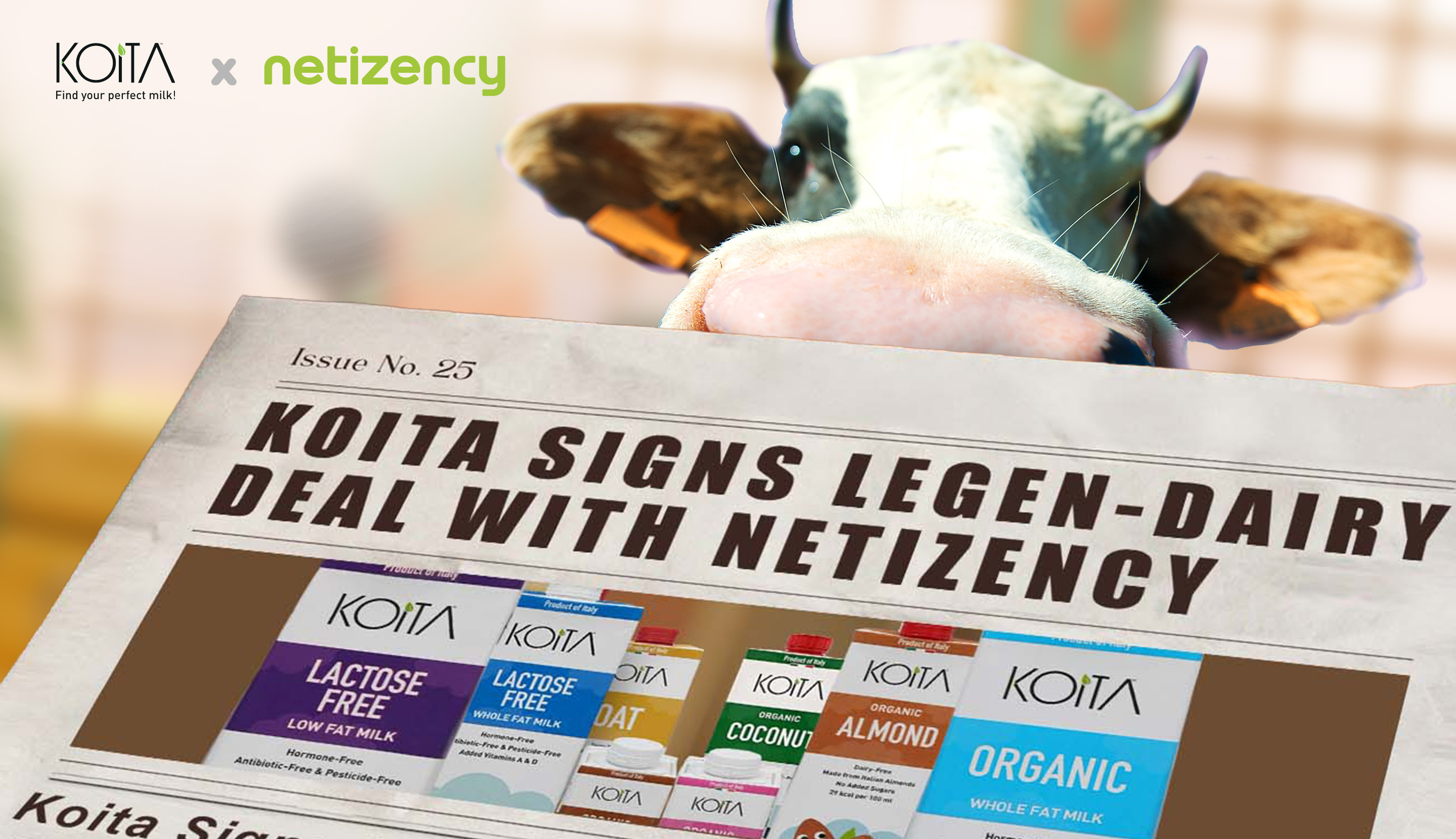 Koita Signs Legen-dairy Deal With Netizency