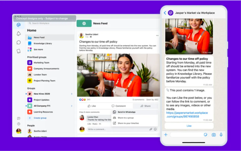 Meta to Integrate WhatsApp into its Workplace Place Platform 1 7OvZL0qHTQQat3TarLHdTn0LopG4r9uhpN6dRFUa